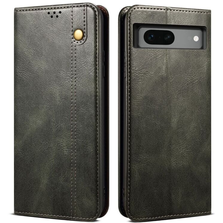 Захисний чохол UniCase Leather Wallet для Google Pixel 8A - Green: фото 1 з 6