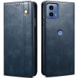 Защитный чехол UniCase Leather Wallet для Motorola Moto G24 / G04 / G04s / E14 - Blue (347841L)