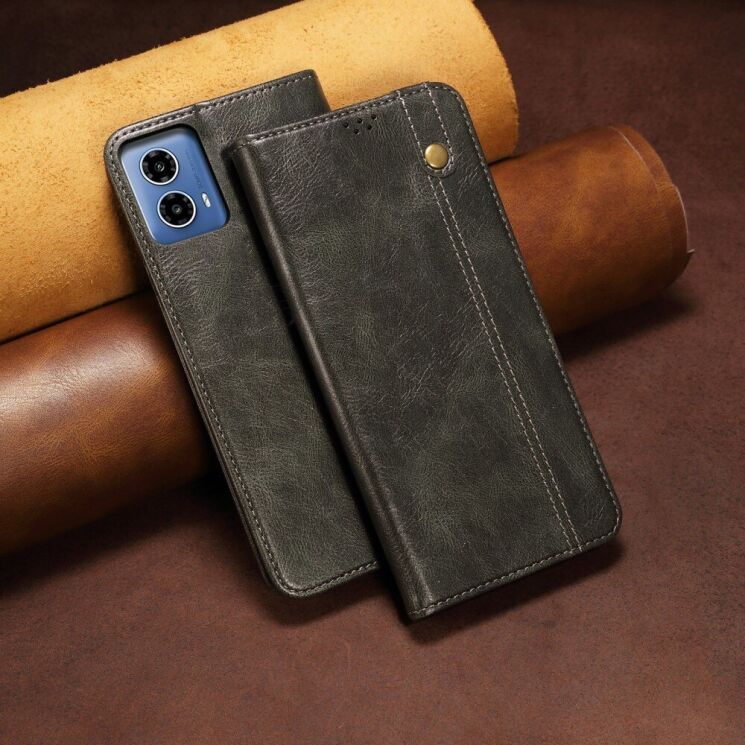 Защитный чехол UniCase Leather Wallet для Motorola Moto G35 - Green: фото 7 из 7