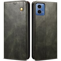 Защитный чехол UniCase Leather Wallet для Motorola Moto G35 - Green: фото 1 из 7