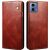 Захисний чохол UniCase Leather Wallet для Motorola Moto G85 - Brown: фото 1 з 6