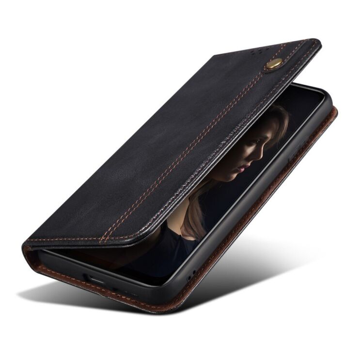 Защитный чехол UniCase Leather Wallet для Nothing Phone (3a) - Black: фото 4 из 6