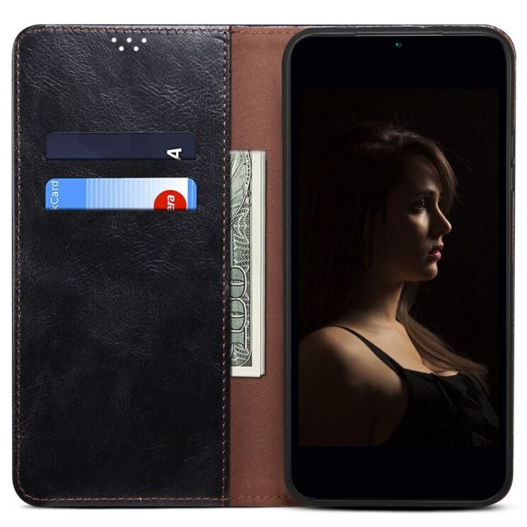 Защитный чехол UniCase Leather Wallet для Samsung Galaxy A26 (A266) - Black: фото 2 из 7