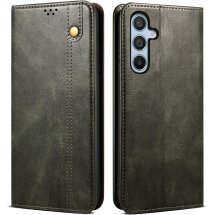 Защитный чехол UniCase Leather Wallet для Samsung Galaxy S25 FE (S731) - Green: фото 1 из 6