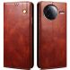 Защитный чехол UniCase Leather Wallet для Xiaomi Poco F7 Ultra - Brown (378727Z). Фото 1 из 7