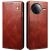 Защитный чехол UniCase Leather Wallet для Xiaomi Poco F7 Ultra - Brown: фото 1 из 7