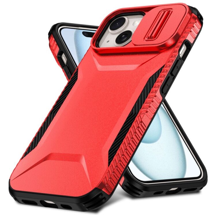 Защитный чехол UniCase Shuttle Guard для Apple iPhone 15 - Red: фото 2 из 7