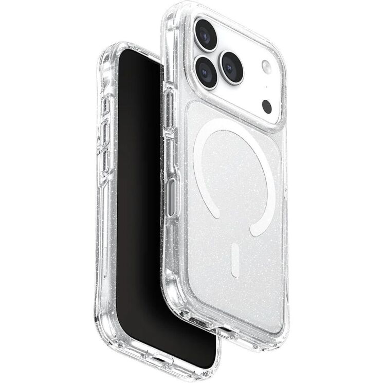 Защитный чехол UNIQ LifePro Xtreme Tinsel with MagClick для iPhone 17 Pro (IP6.3P(2025)-LPRXMTLUC) - Transparent: фото 1 из 8