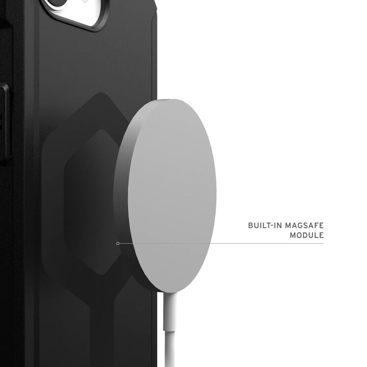 Защитный чехол URBAN ARMOR GEAR (UAG) Essential Armor MagSafe для Apple iPhone 16e (114496114C4C) - Rose: фото 6 из 10