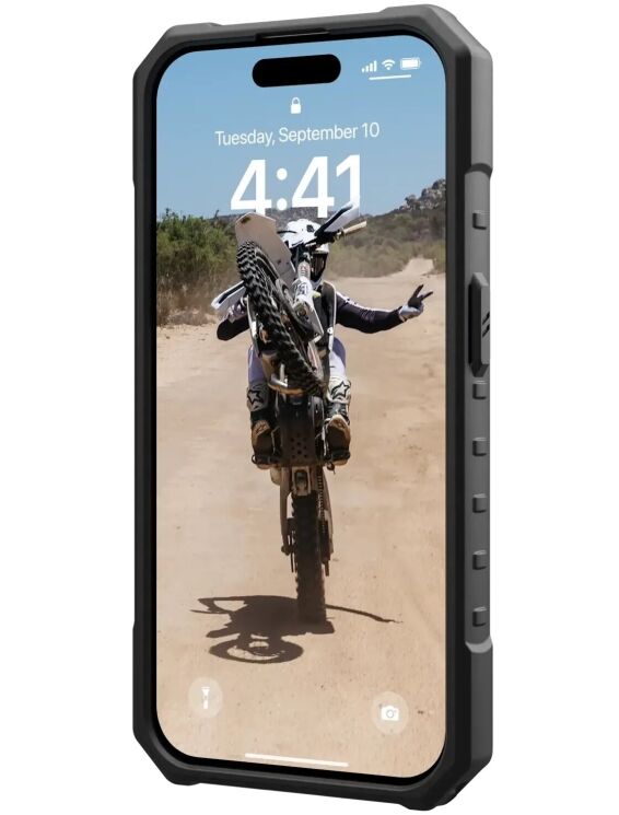 Защитный чехол URBAN ARMOR GEAR (UAG) Pathfinder MagSafe для Apple iPhone 15 Pro (114281114344) - Ice / Black: фото 5 из 10