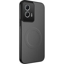 Защитный чехол WANLONFENG Carbon MagCase для Motorola Edge 50 Fusion - Grey: фото 1 из 7