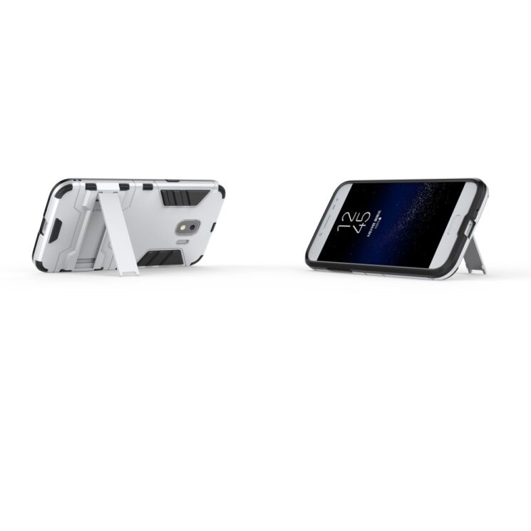 Защитный чехол UniCase Hybrid для Samsung Galaxy J2 2018 (J250) - Silver: фото 5 из 5