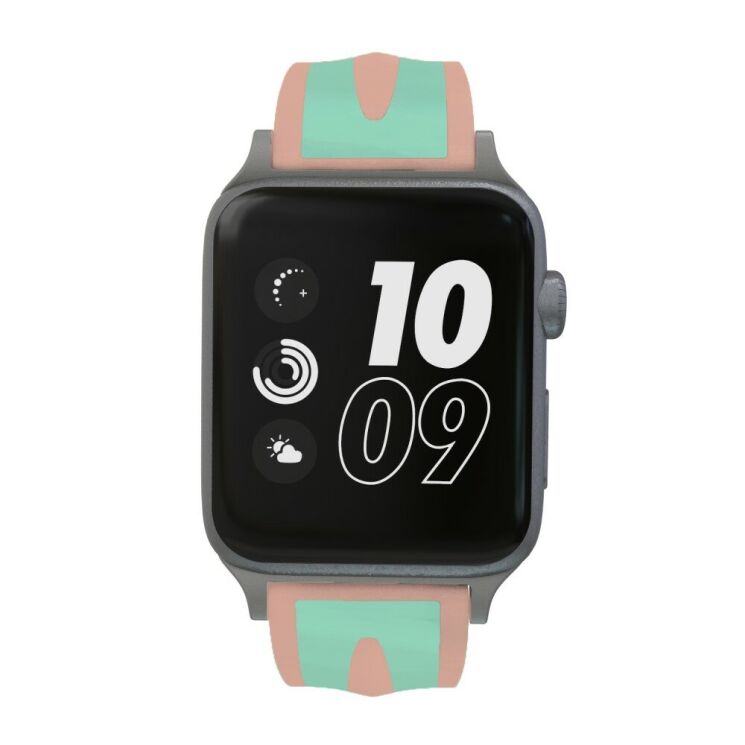 Ремешок UniCase Soft Strap для Apple Watch 42 (Series 10/11) / 41 / 40 / SE 40 / 38 - Cyan / Pink: фото 2 из 5