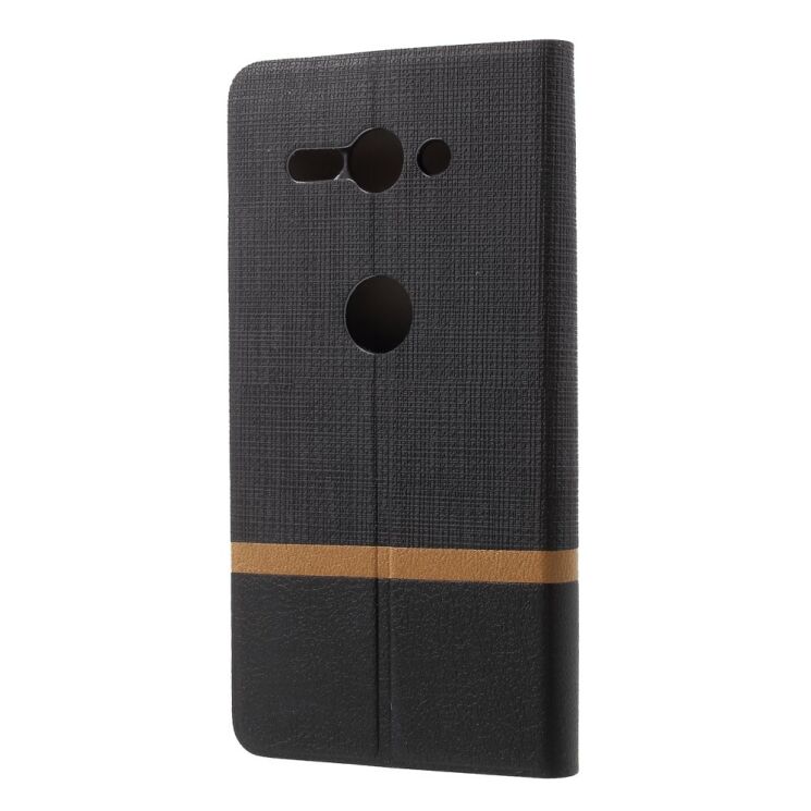 Чехол-книжка Deexe Lines Texture для Sony Xperia XZ2 Compact - Black: фото 3 из 7