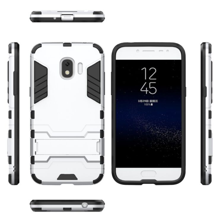 Защитный чехол UniCase Hybrid для Samsung Galaxy J2 2018 (J250) - Silver: фото 4 из 5