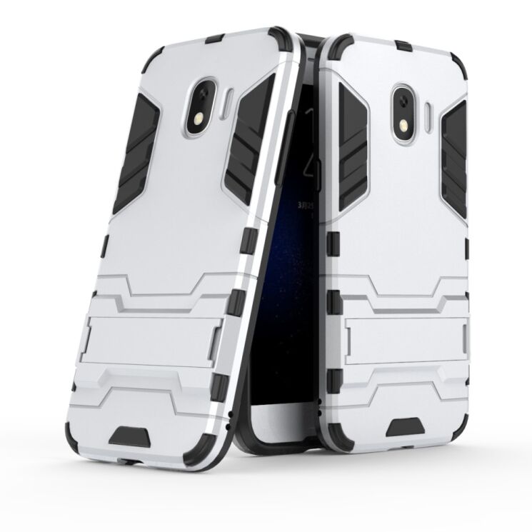 Защитный чехол UniCase Hybrid для Samsung Galaxy J2 2018 (J250) - Silver: фото 1 из 5