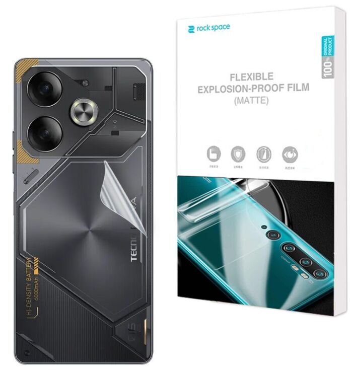 Антиблікова плівка на задню панель RockSpace Matte для TECNO Pova 6: фото 1 з 9