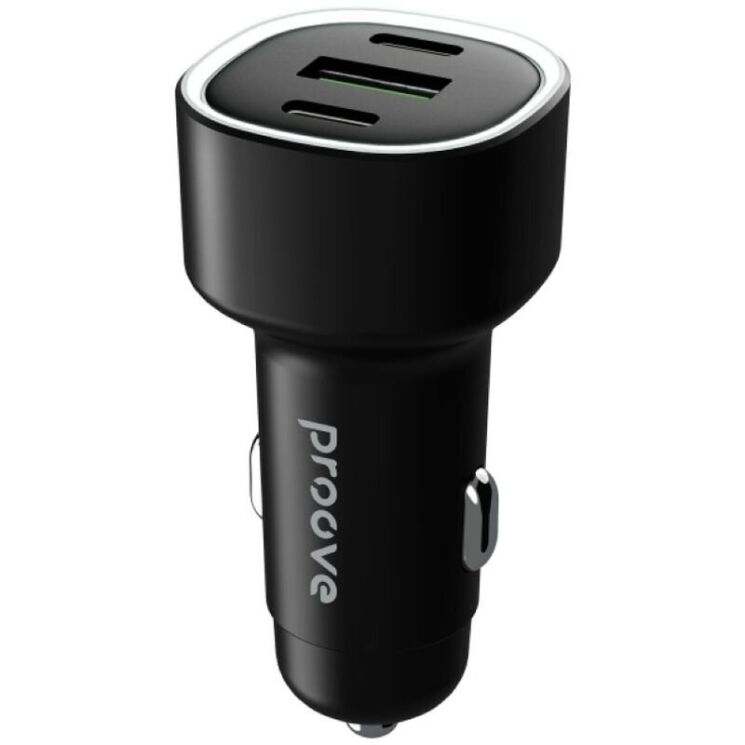 Автомобільний зарядний пристрій Proove Flash 60W (2Type-C + USB) - Black: фото 1 з 3