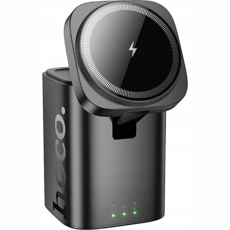 Беспроводное зарядное устройство Hoco CQ20 3 in 1 (15W) - Black: фото 1 из 7