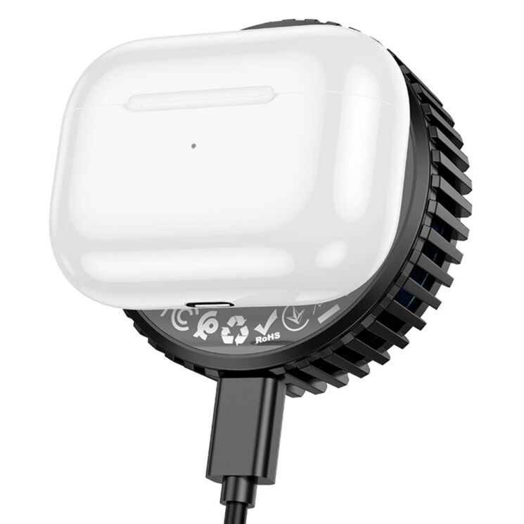 Беспроводное зарядное устройство Hoco CW57 (15W) Air-cooled Magnetic - Black: фото 5 из 17