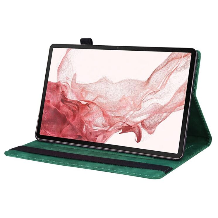 Чохол Deexe Business Style для Samsung Galaxy Tab S9 FE Plus (X610/616) - Green: фото 3 з 9