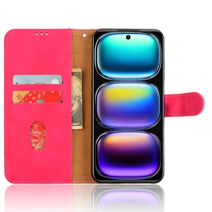 Чехол Deexe Classic Wallet для Infinix Smart 9 (X6532) / Hot 50i (X6531) - Red: фото 2 из 6