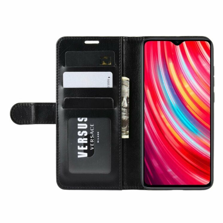 Чехол Deexe Wallet Style для Xiaomi Redmi Note 8 Pro - Black: фото 5 из 8