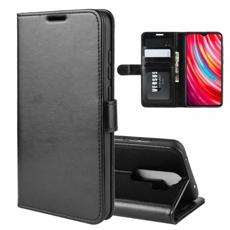 Чехол Deexe Wallet Style для Xiaomi Redmi Note 8 Pro - Black: фото 1 из 8