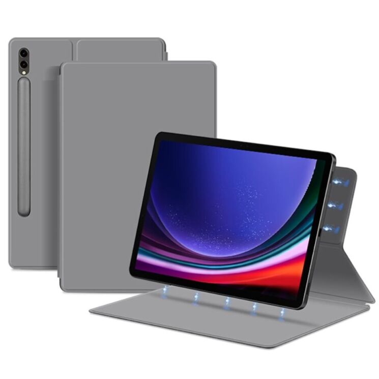 Чехол Deexe Magnetic Case для Samsung Galaxy Tab S9 Plus (X810/816) - Grey: фото 2 из 6