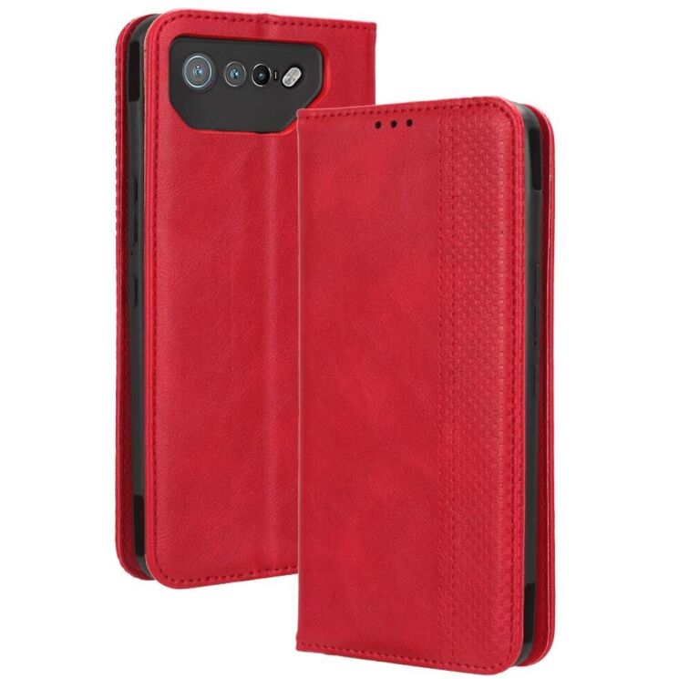 Чехол Deexe Retro Style для ASUS ROG Phone 7 - Red: фото 8 из 9