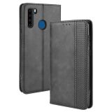 Чехол-книжка Deexe Retro Style для Blackview A80 Pro / A80 Plus - Black: фото 1 из 15