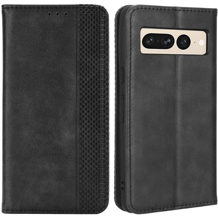 Чехол Deexe Retro Style для Google Pixel 7 Pro - Black: фото 1 из 7