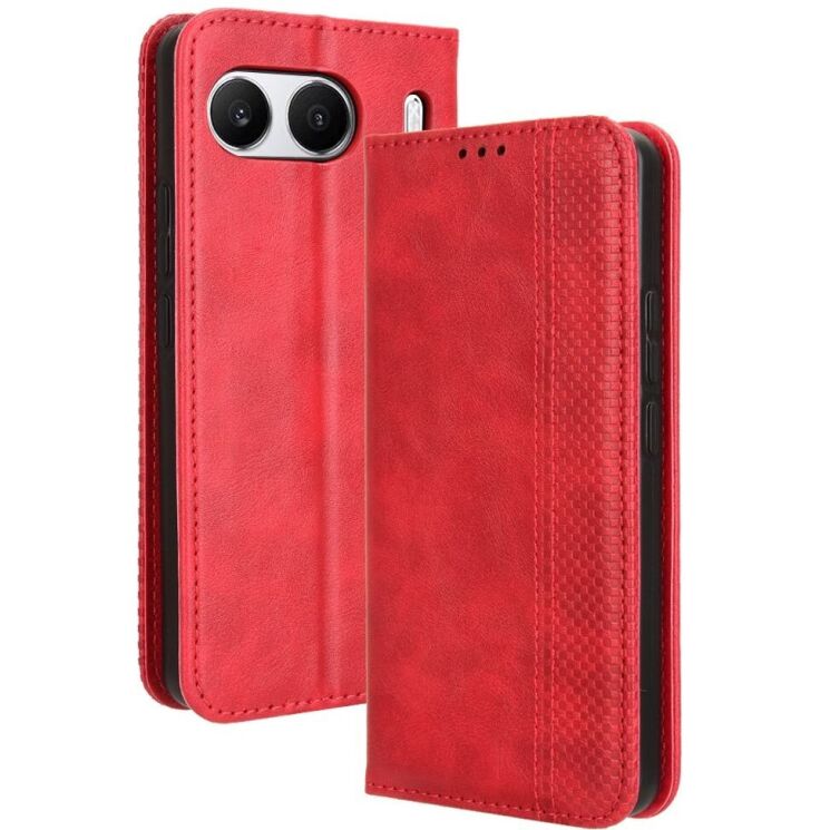 Чехол Deexe Retro Style для OnePlus Nord 4 - Red: фото 1 из 7
