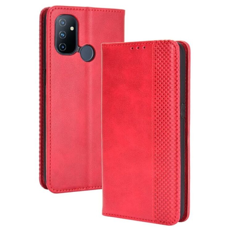 Чехол Deexe Retro Style для OnePlus Nord N100 - Red: фото 1 из 14