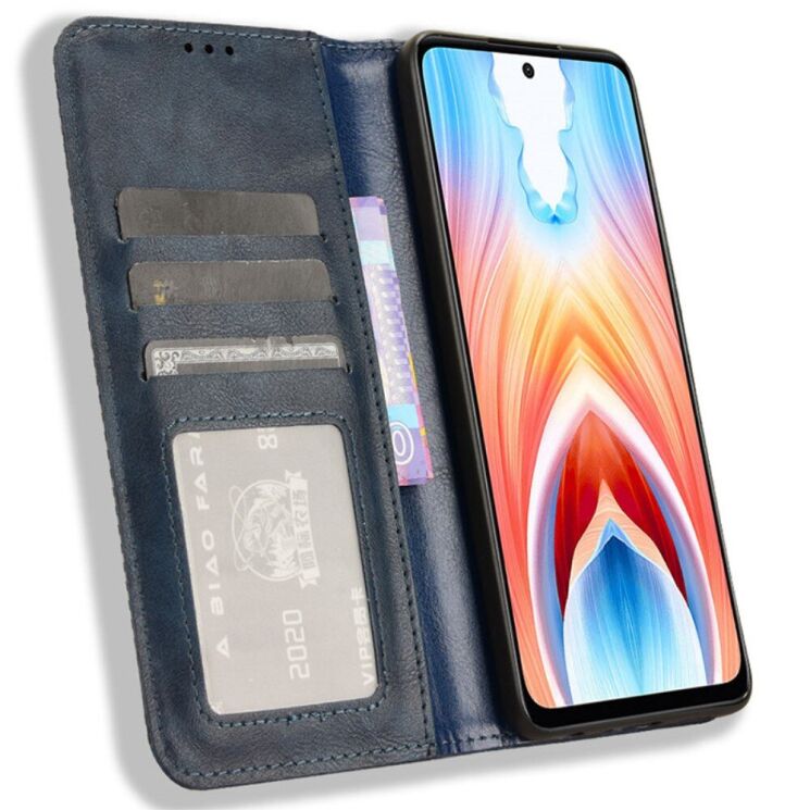 Чехол Deexe Retro Style для OnePlus Nord N30 SE - Blue: фото 2 из 7
