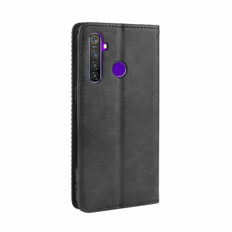 Чехол Deexe Retro Style для Realme 5 / Realme 6i / Realme C3 - Black: фото 6 из 9