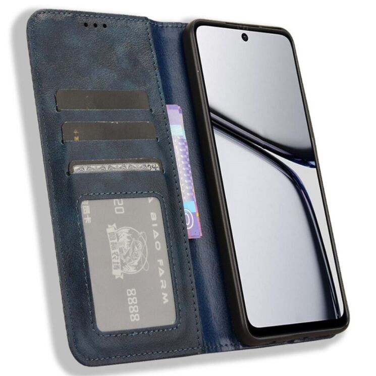 Чехол Deexe Retro Style для Realme C65 - Blue: фото 2 из 7