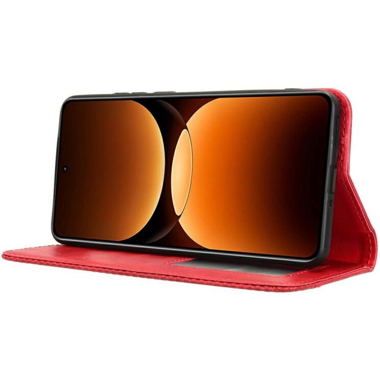 Чехол Deexe Retro Style для Realme GT 7 Pro - Red: фото 3 из 7