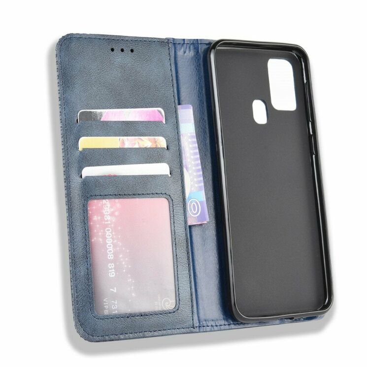 Чохол Deexe Retro Style для Samsung Galaxy M31 (M315) - Blue: фото 4 з 11