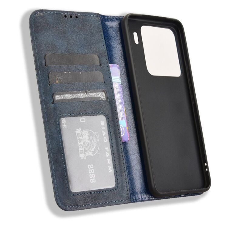 Чехол Deexe Retro Style для Xiaomi 15 Pro - Blue: фото 2 из 7