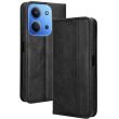 Чехол-книжка Deexe Retro Style для Xiaomi Redmi 15C / Poco C85 - Black (386144B)