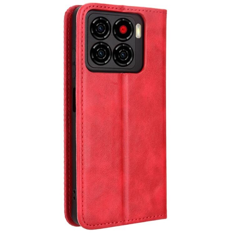 Чехол-книжка Deexe Retro Style для ZTE Blade A56 - Red: фото 8 из 18