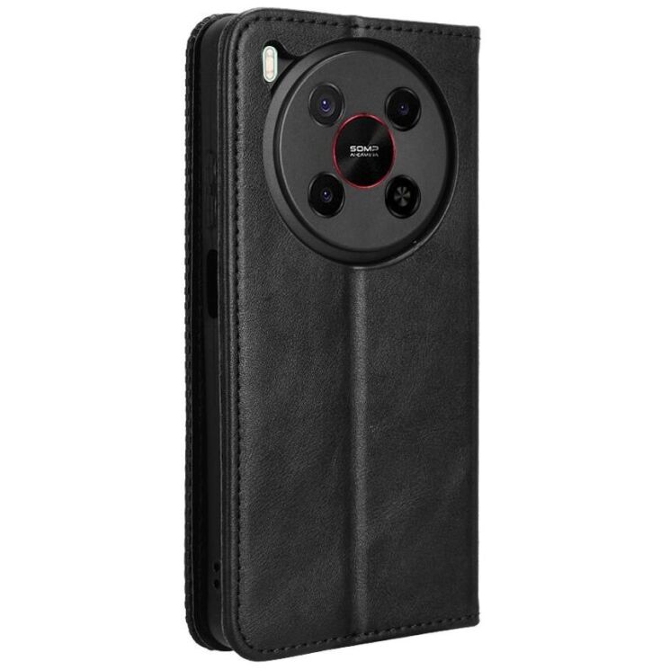 Чохол Deexe Retro Style для ZTE Nubia V70 Max - Black: фото 7 з 18