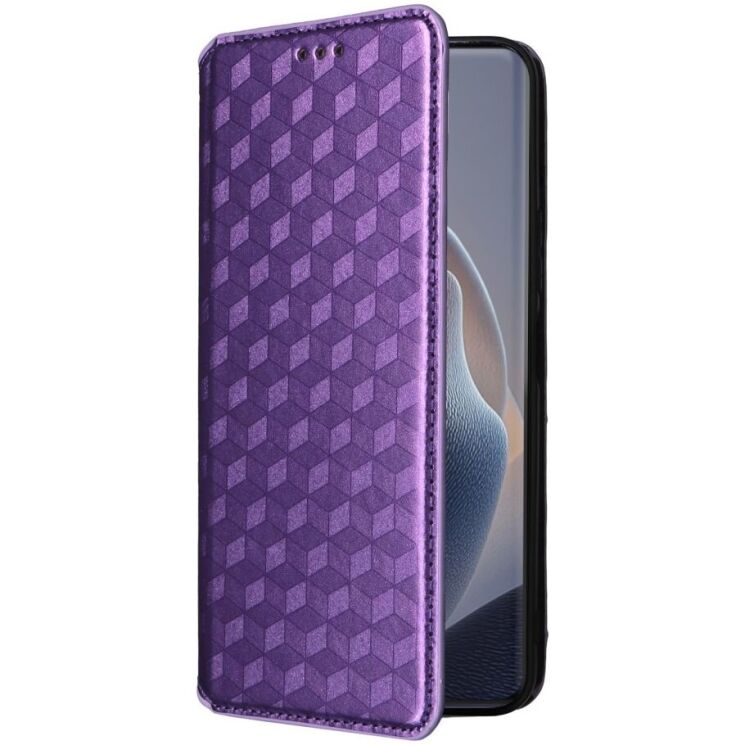 Чехол Deexe Rhombus Book для Motorola Edge 60 / Edge 60 Fusion - Purple: фото 6 из 10