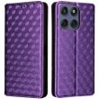 Чехол Deexe Rhombus Book для Motorola Edge 60 / Edge 60 Fusion - Purple (379608V)