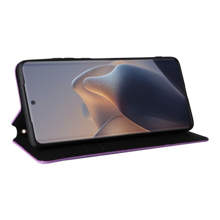 Чехол Deexe Rhombus Book для Motorola Edge 60 / Edge 60 Fusion - Purple: фото 4 из 10