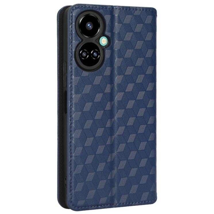 Чохол Deexe Rhombus Book для Tecno Camon 19 (CI6n) - Blue: фото 5 з 7