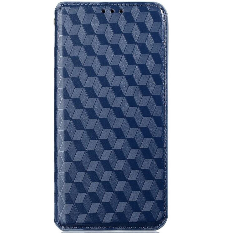 Чохол Deexe Rhombus Book для Tecno Camon 19 (CI6n) - Blue: фото 4 з 7