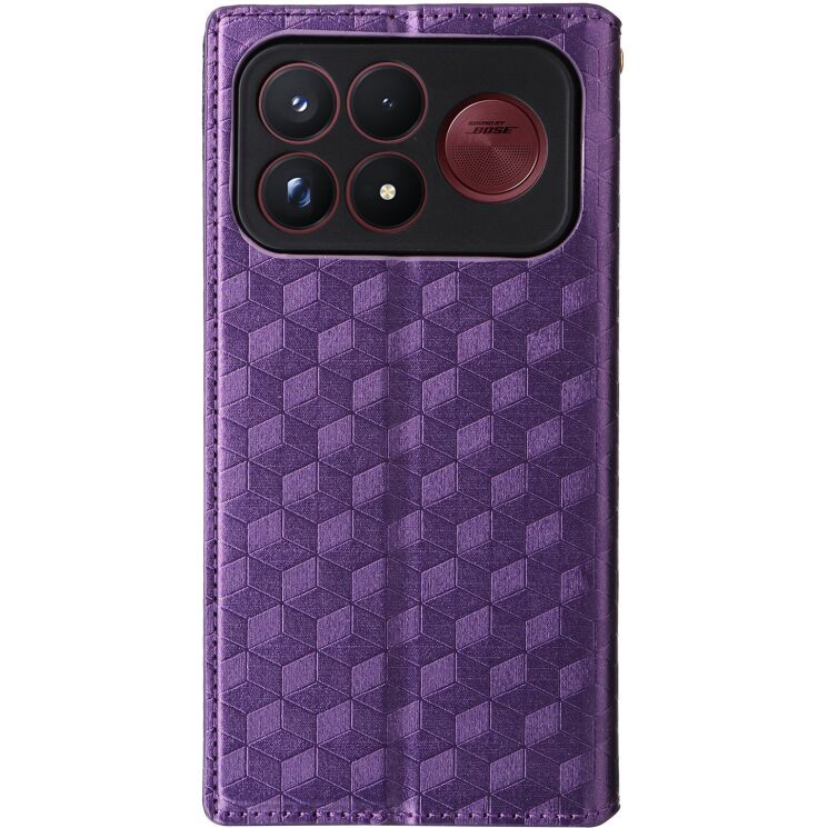 Чехол Deexe Rhombus Book для Xiaomi Poco F9 Ultra - Purple (430113V) Чехол Deexe Rhombus Book для Xiaomi Poco F9 Ultra - Purple: фото 8 из 10