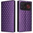 Чехол Deexe Rhombus Book для Xiaomi Poco F9 Ultra - Purple (430113V)